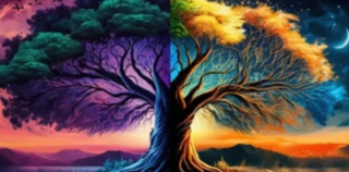 Diamond Painting Vier Jahreszeiten Baum